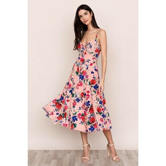 NWT ANTHROPOLOGIE YUMI KIM PRETTY WOMAN MIDI DRESS - Picture 1 of 5